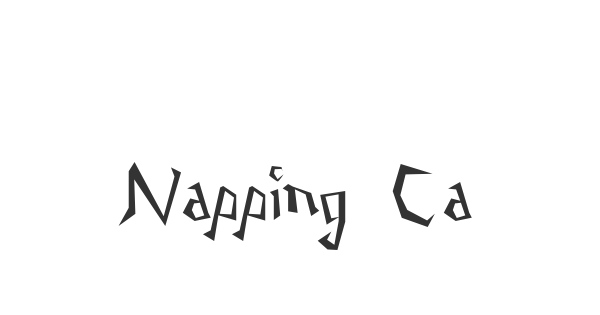 Napping Cat font thumb